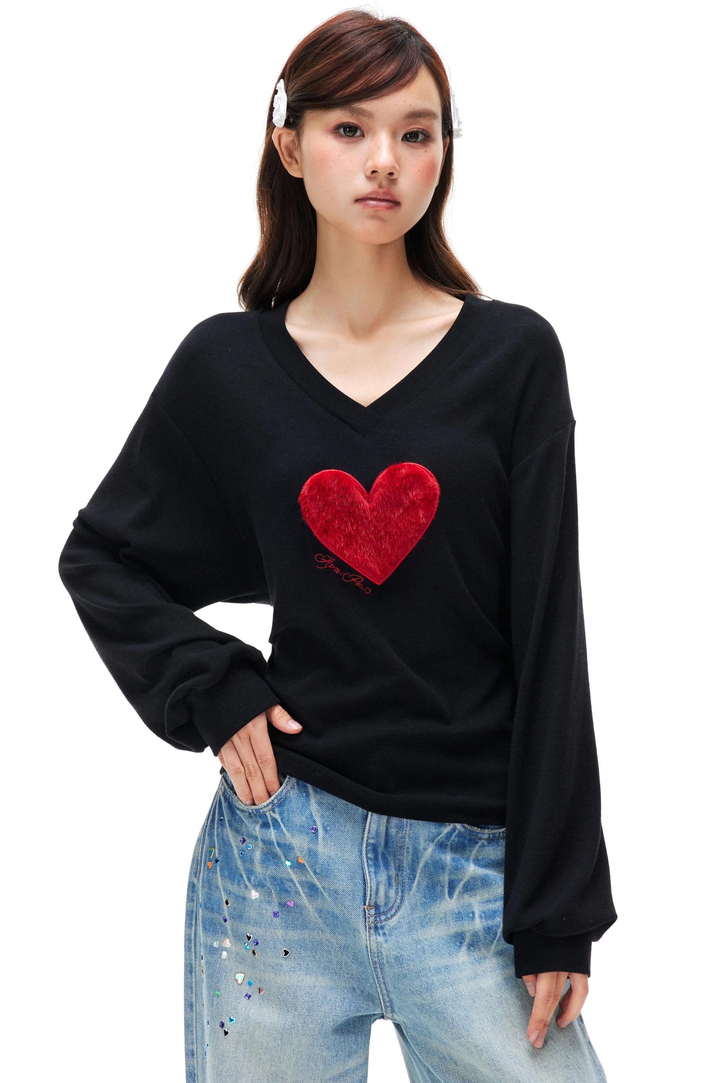 Faux Fur Off-Shoulder Top