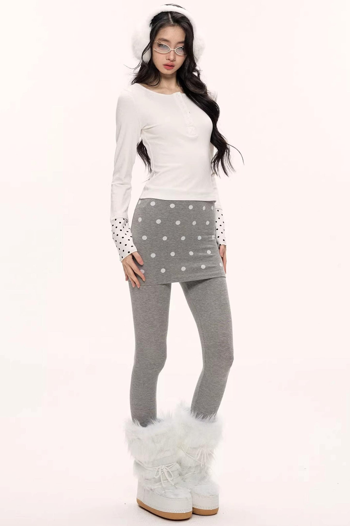 Winter Polka Dot Pants