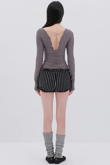 Soft Fleece Striped Pants