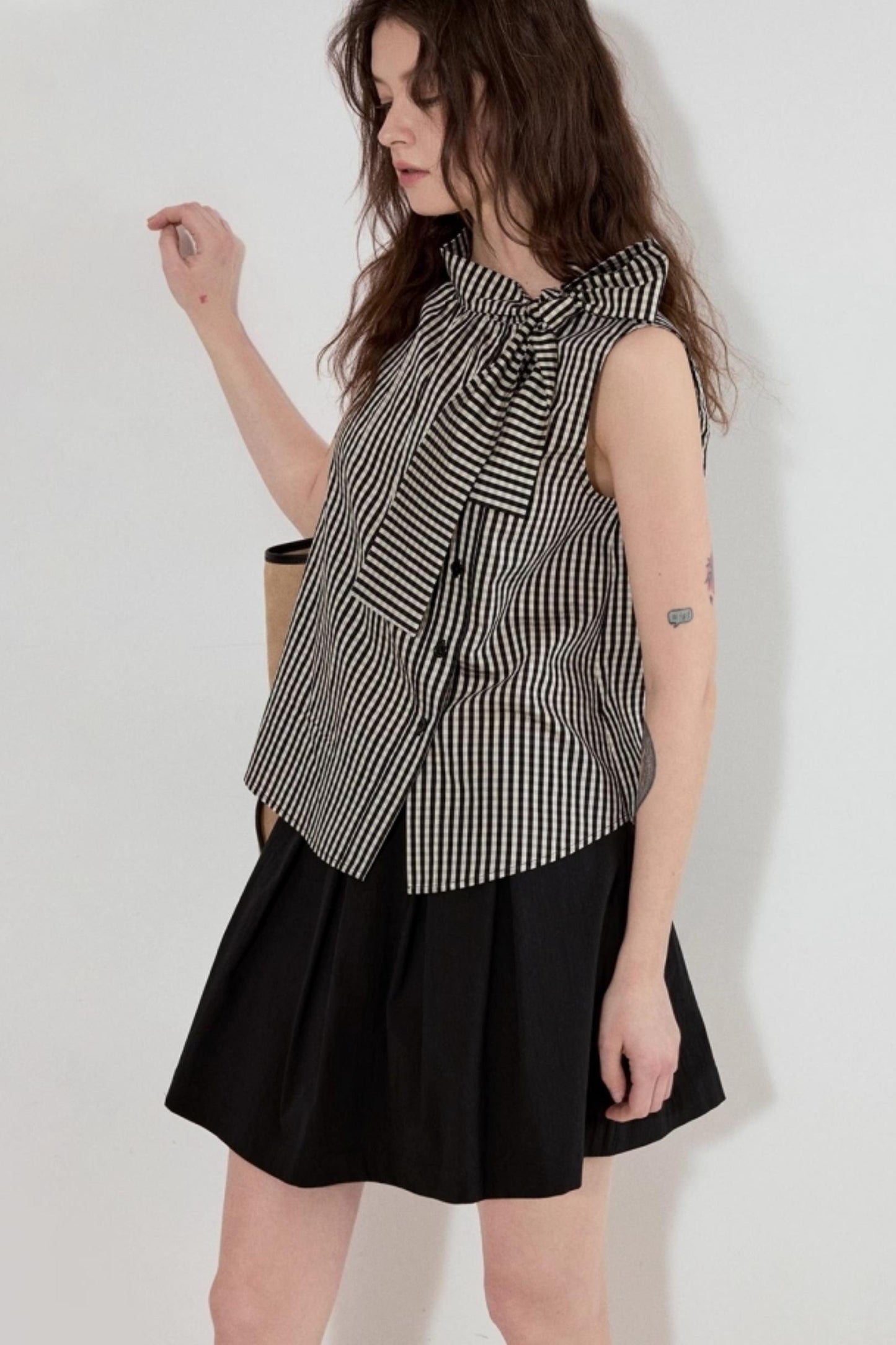 Plaid Sleeveless Top