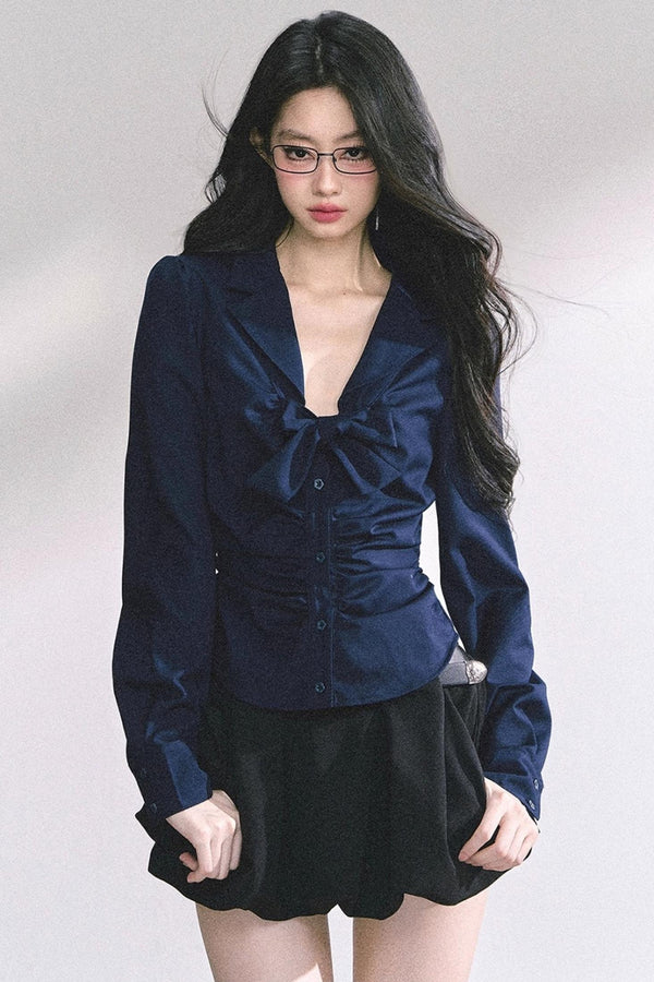 White Moonlight V-Neck Shirt