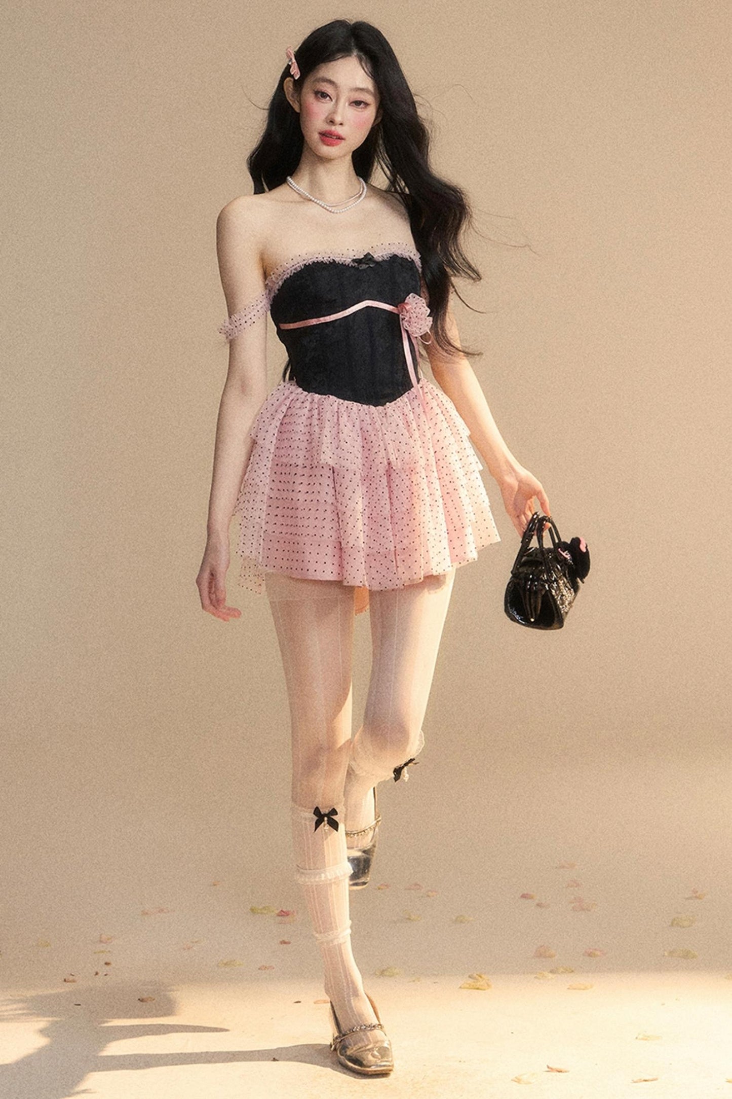 Slim Fit Cake Skirt Dress