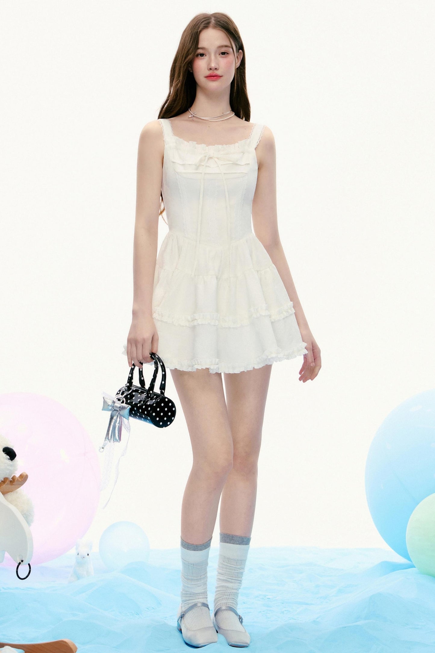 French Vintage Slim Slip Dress