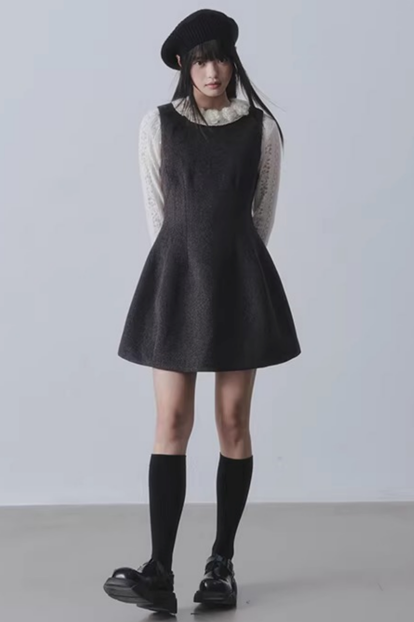 Hepburn Woolen A-Line Dress