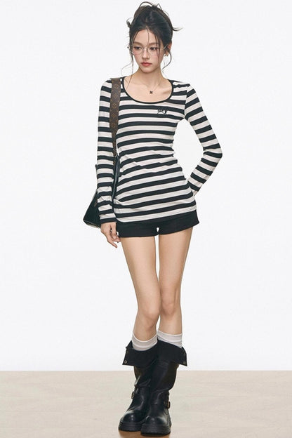 Irregular Knitted Mid-Length Cardigan Set-Up