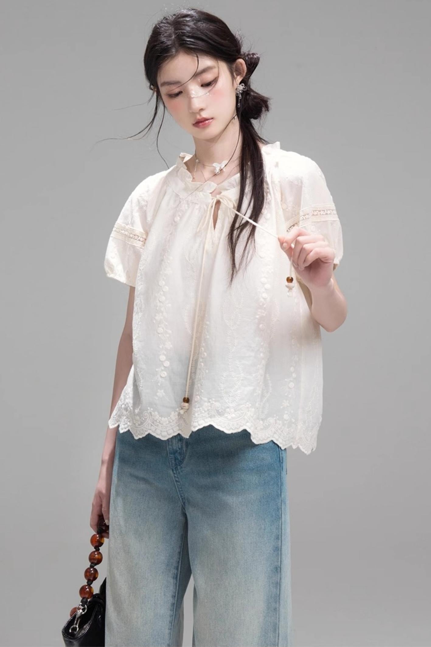 Apricot Lace Bubble Tee