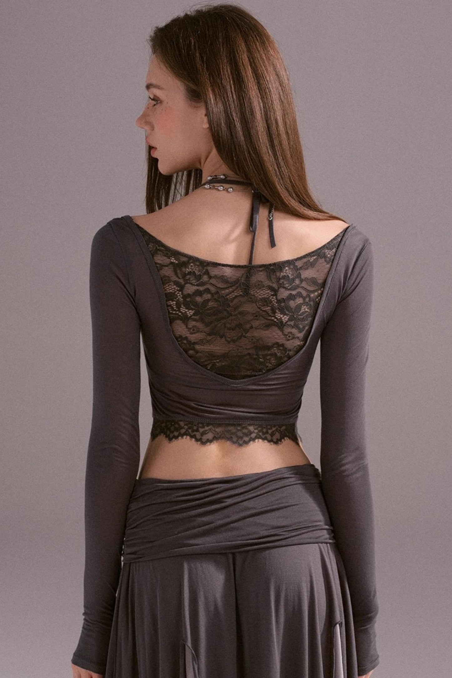 Irreguler Lace Skirt Set-Up