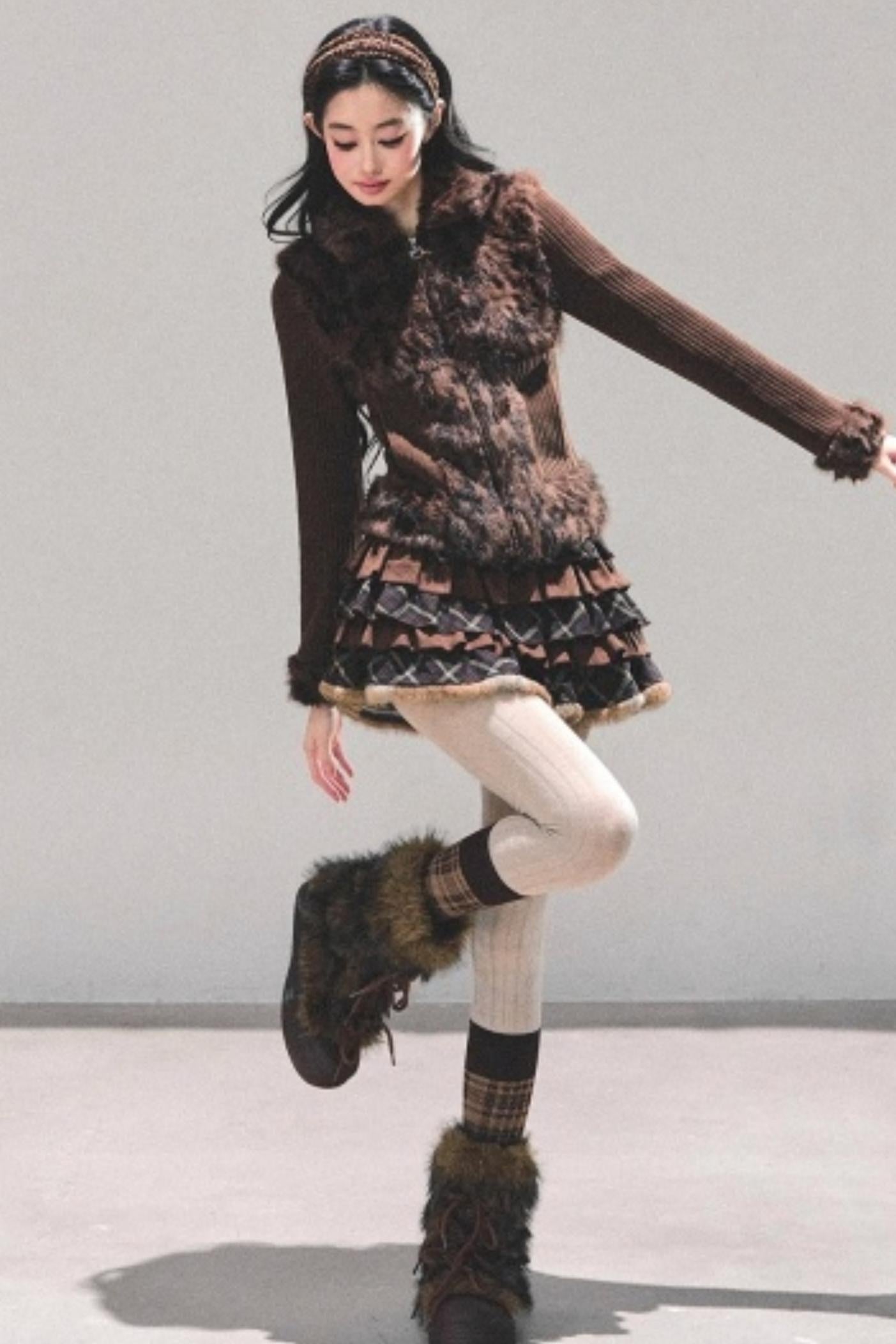 Leopard Print Silver Fox Jacket