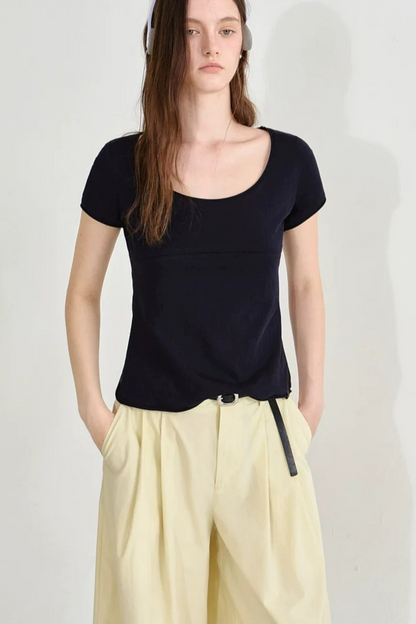 Versatile U-Neck T-Shirt