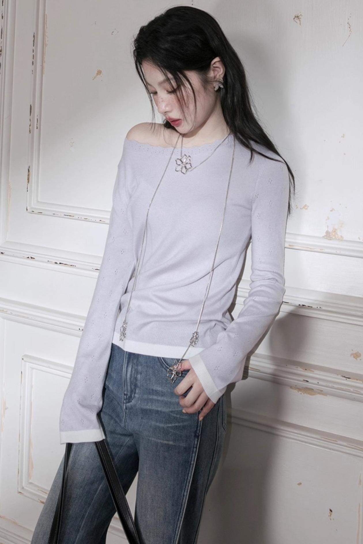 One-Line Wool Sweater
