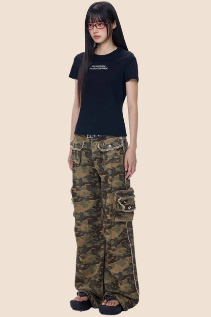 High Street Camouflage Cargo Pants