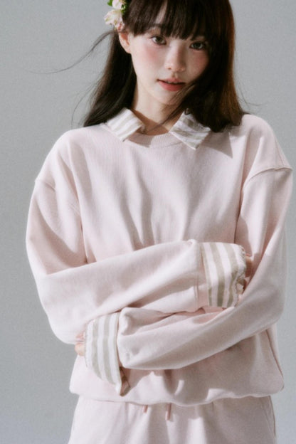 Brilliant Season Sweatshirt Skirt Set-Up