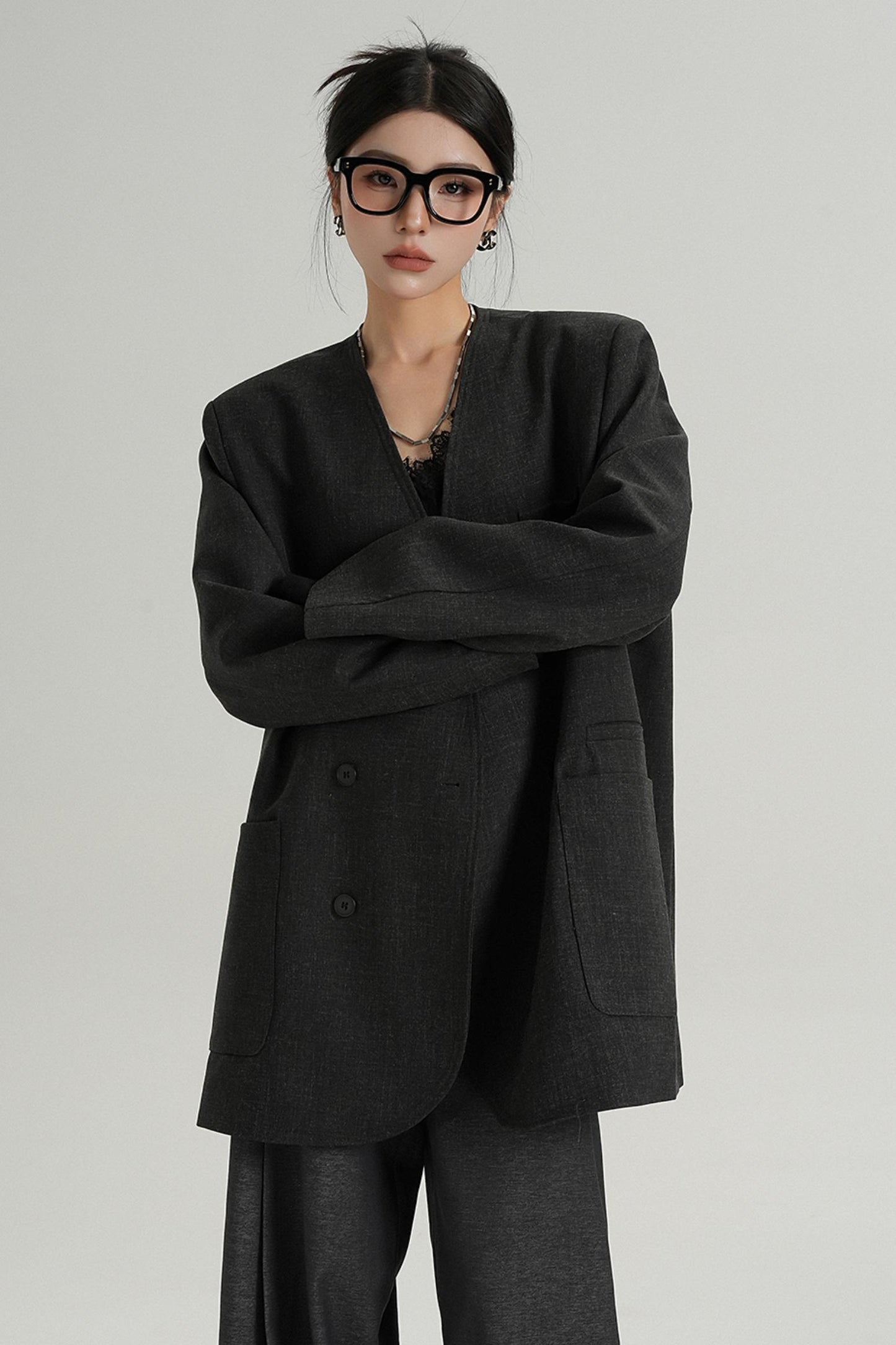 Loose Temperament Long Sleeve Blazer