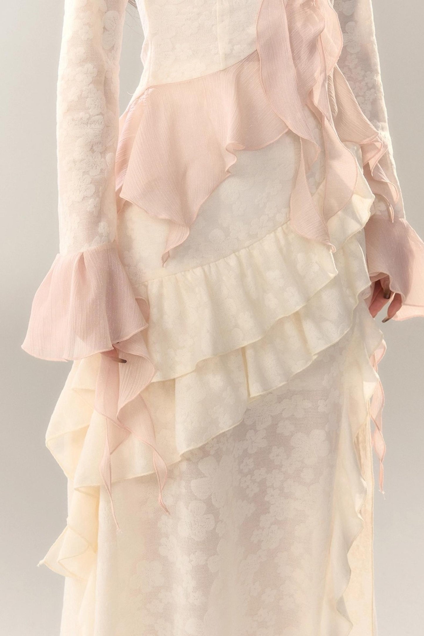 Blue Cherry Blossom Top Skirt Set-Up