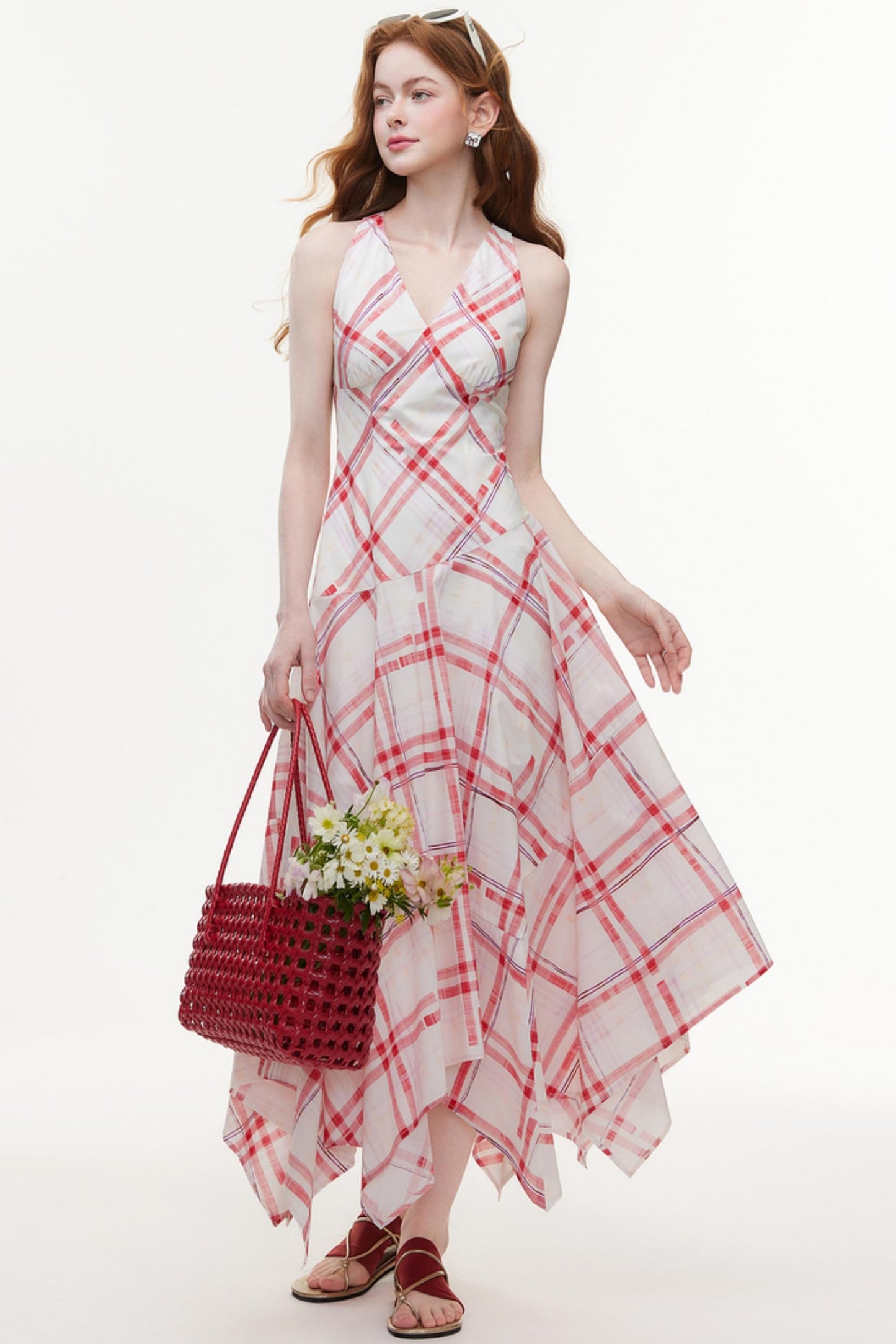 Diamond Pattern A-Line Dress