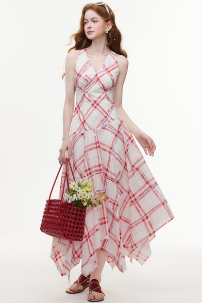 Diamond Pattern A-Line Dress