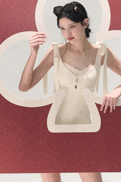 Snowfall Lace Knitted Dress