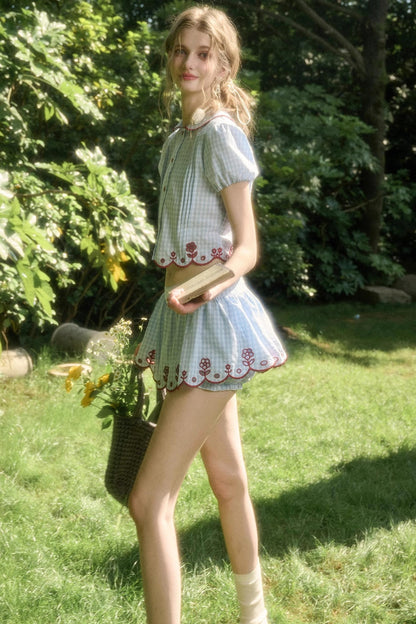 Pure Lace Airy Shirt Set-Up