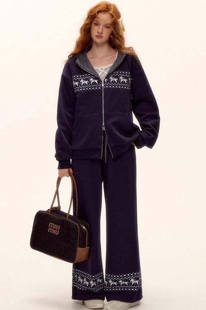 Fair Isle Quilted Jacket Set-Up