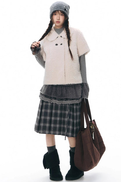 Lamb Wool Two-Piece Sweater Set-Up