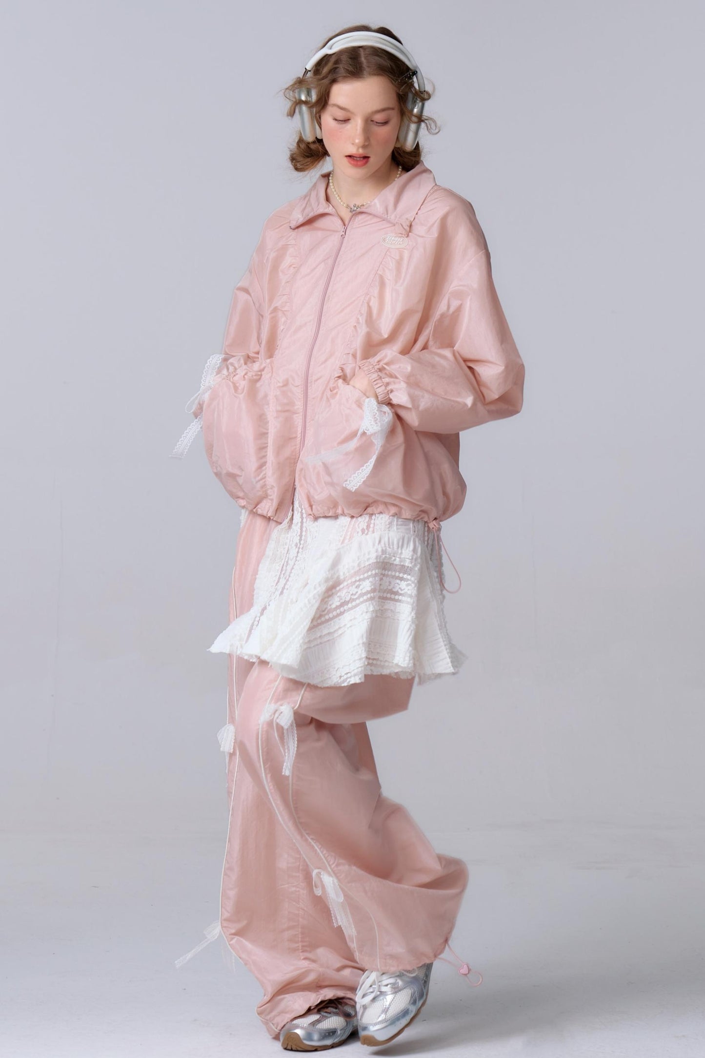 Loose Fit Lace Jacket