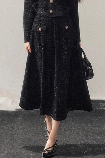 Chanel Wool Coat Skirt Set-Up