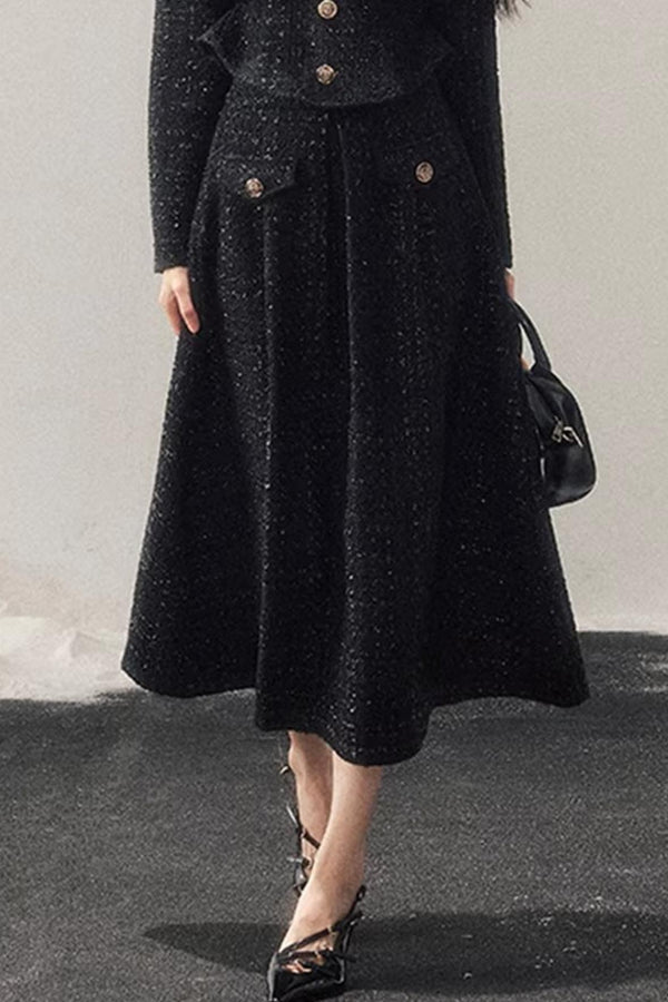 Chanel Wool Coat Skirt Set-Up