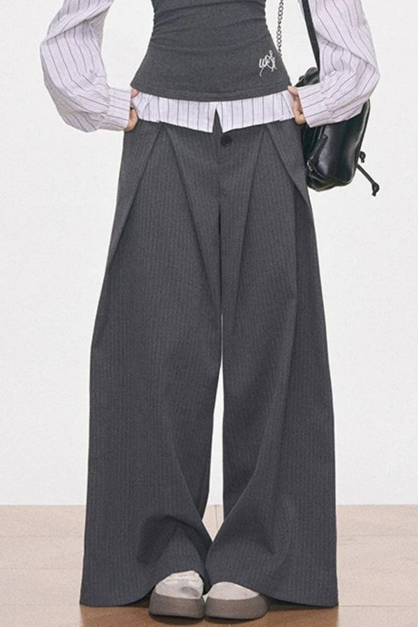 Knitted Patchwork Striped Set-Up