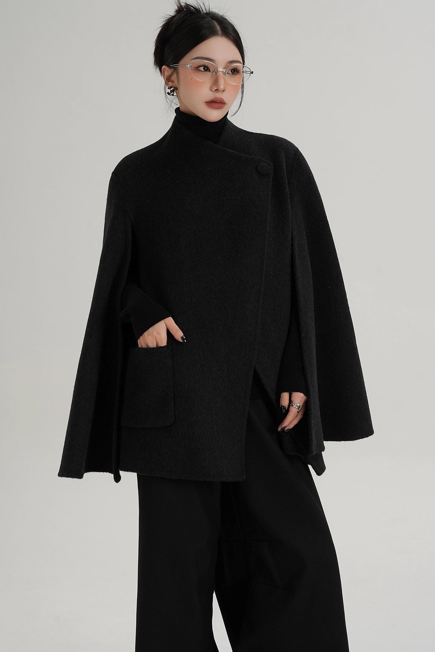 Woolen Cape Coat