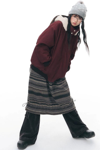 Chenille Slim Flared Pants