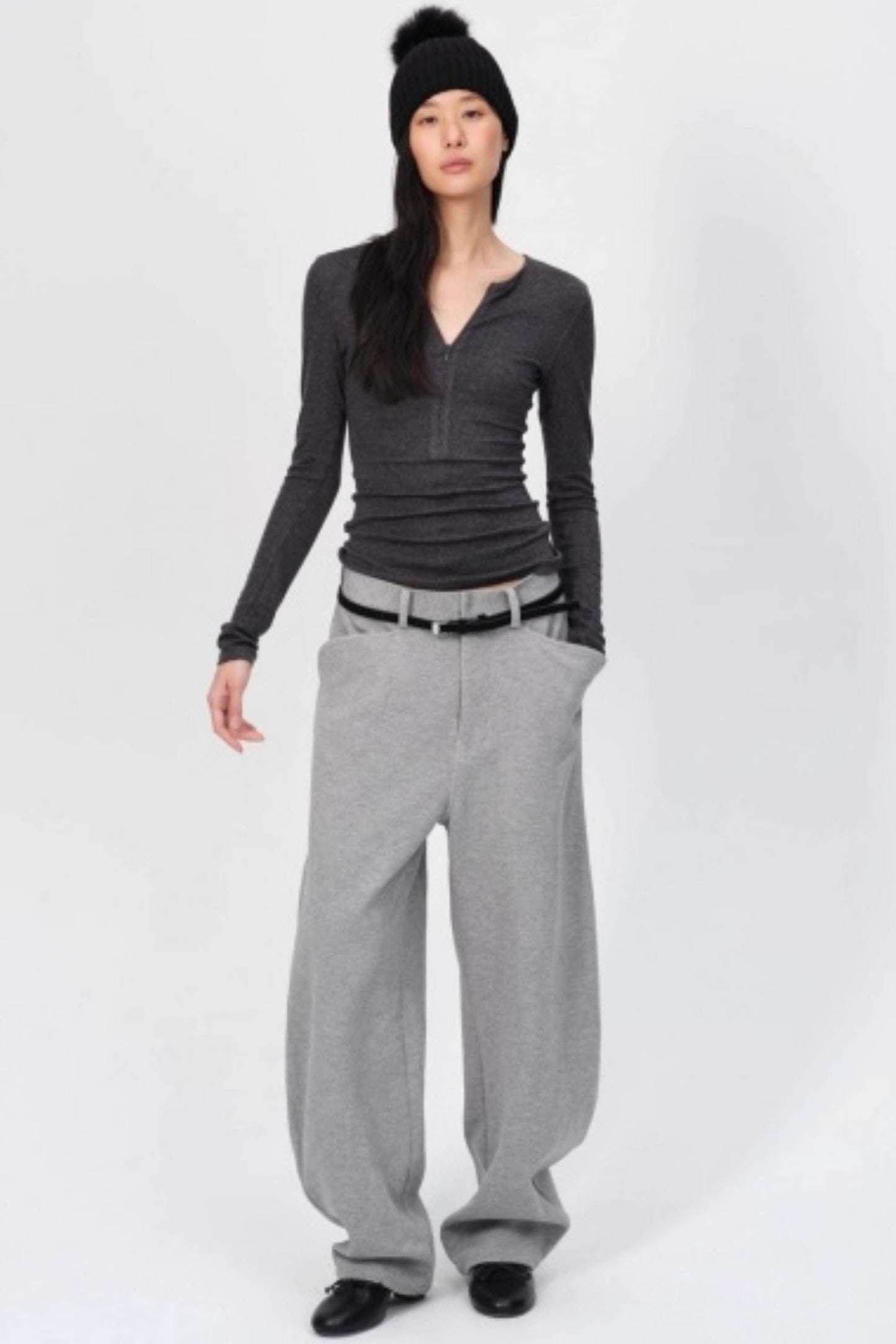 Winter Tencel Wool Slim Top