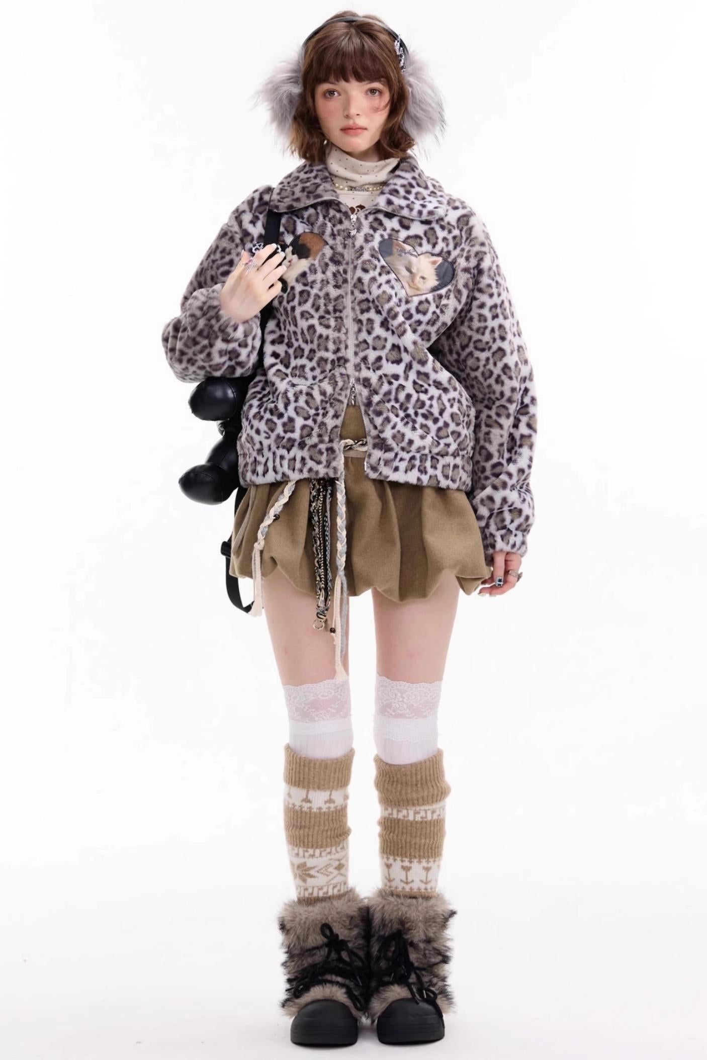 Autumn High-Waisted Woolen A-Line Skirt