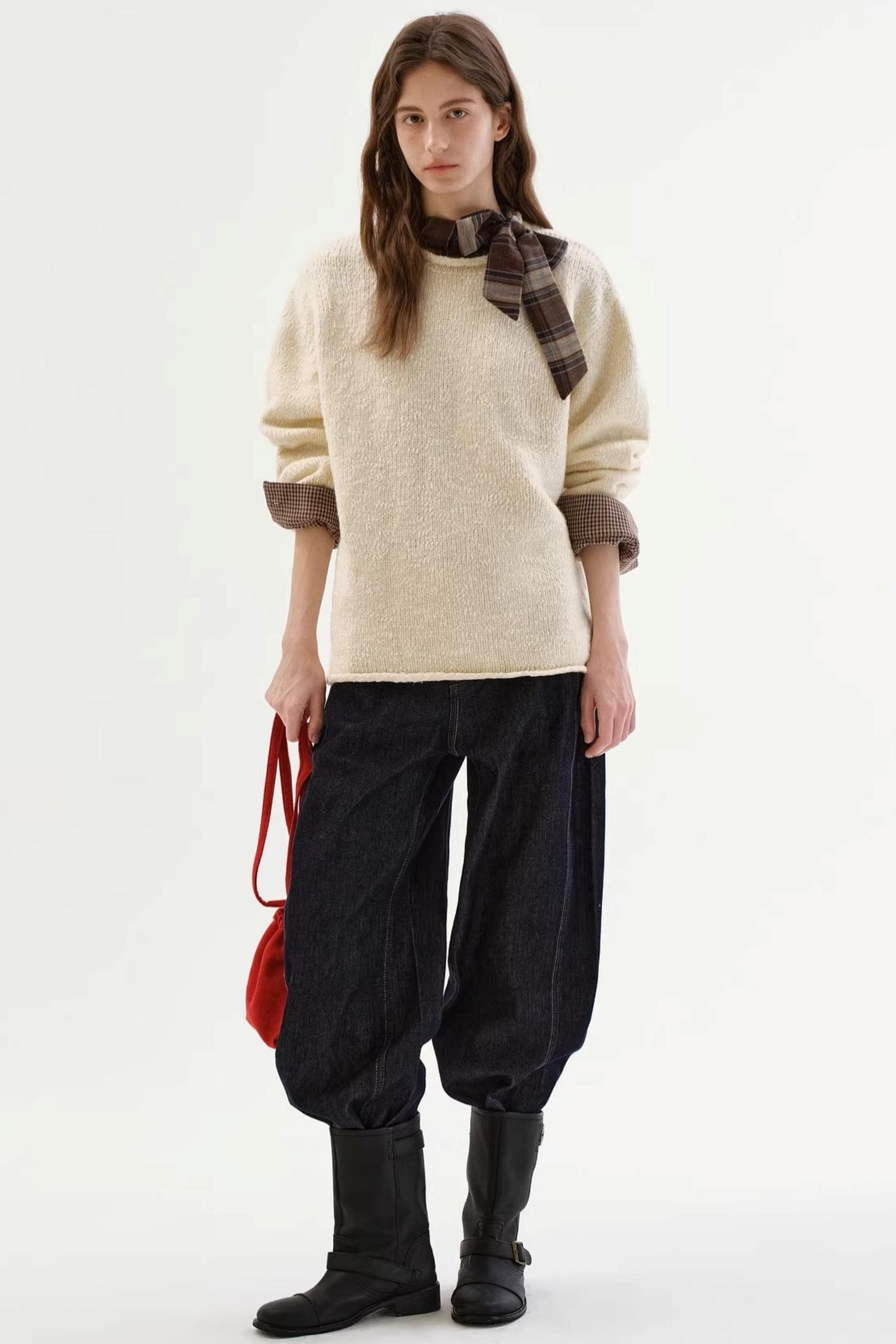 Textured Snowflake Sweater