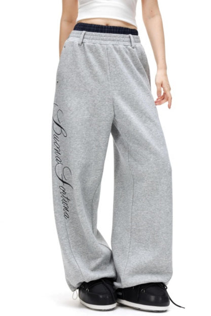 Plaid Patchwork Fleece-Lined Pants