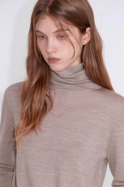 Luxury Wool Turtleneck Sweater