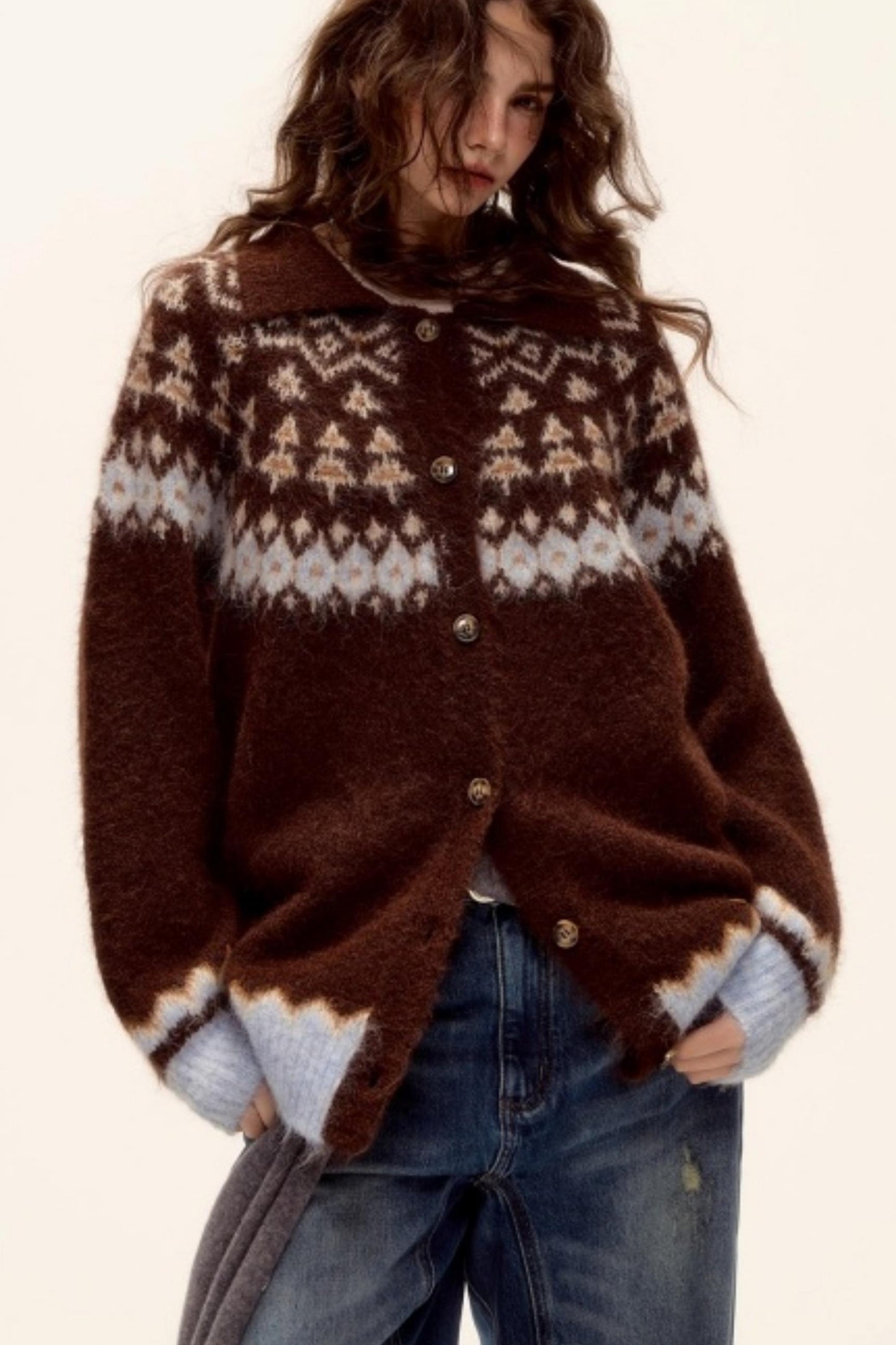 Wool Fair Isle Cardigan
