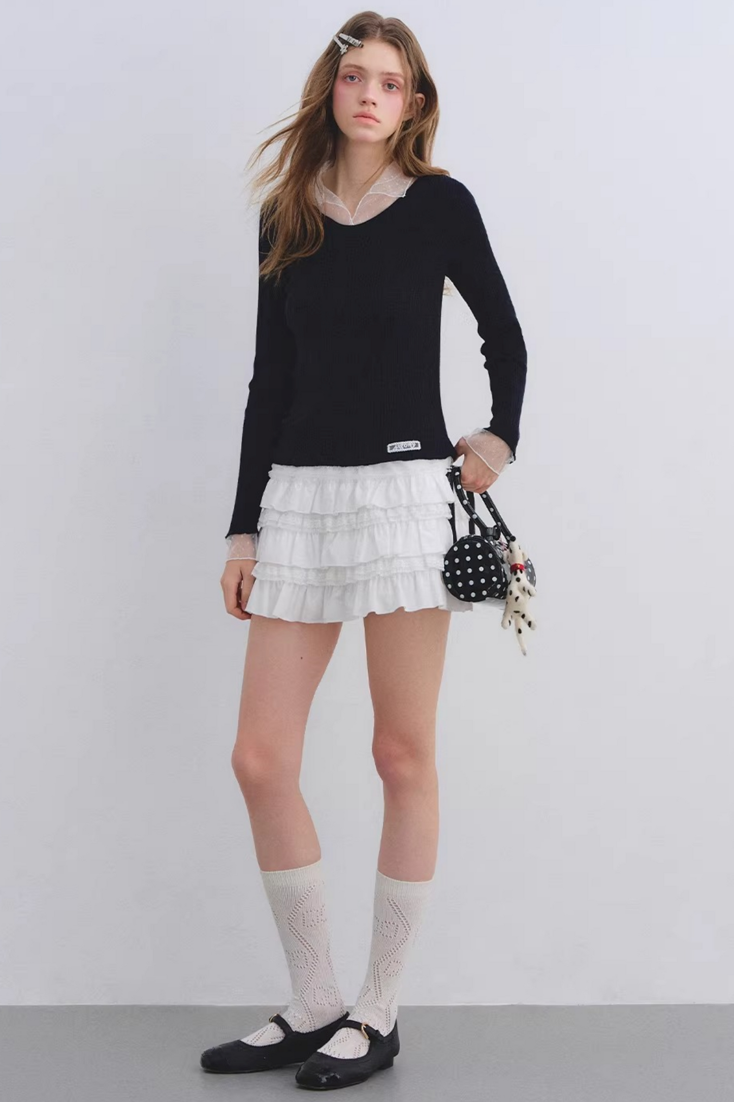 Layered Lace Patchwork Skirt