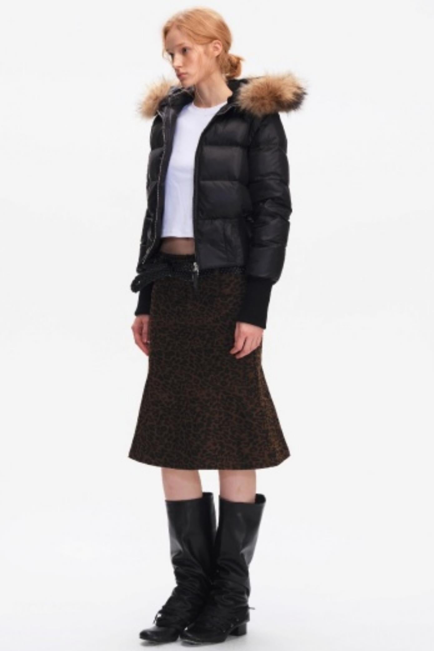Korean Leopard Fishtail Skirt