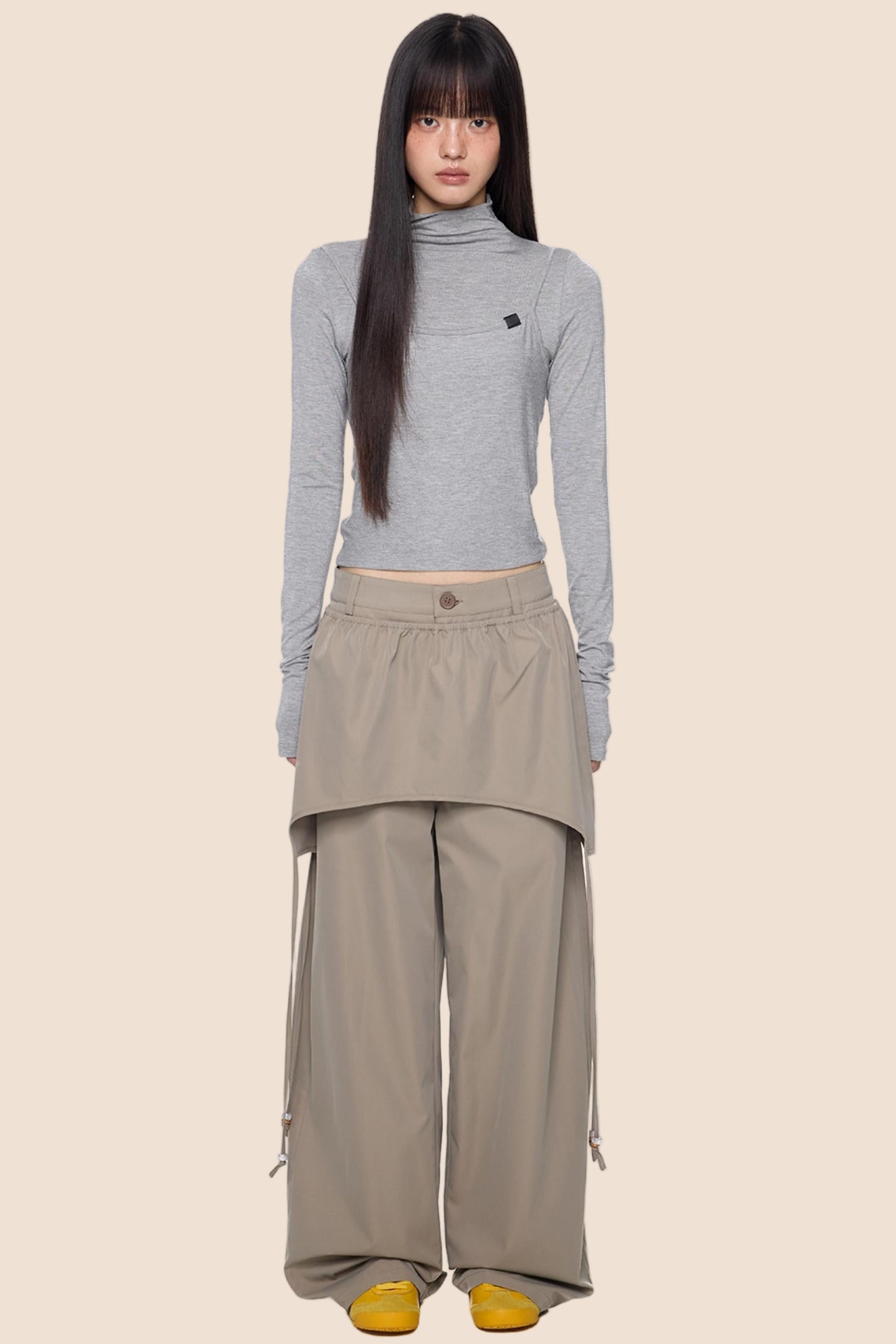 Knit Base Long T-Shirt