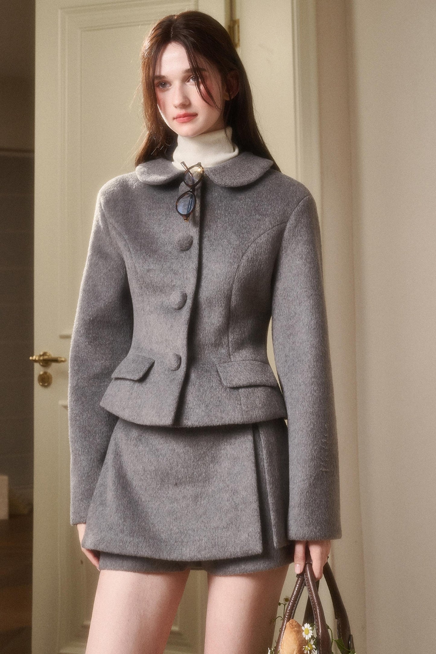 The Galaxy Wool Jacket & Skirt Set-Up