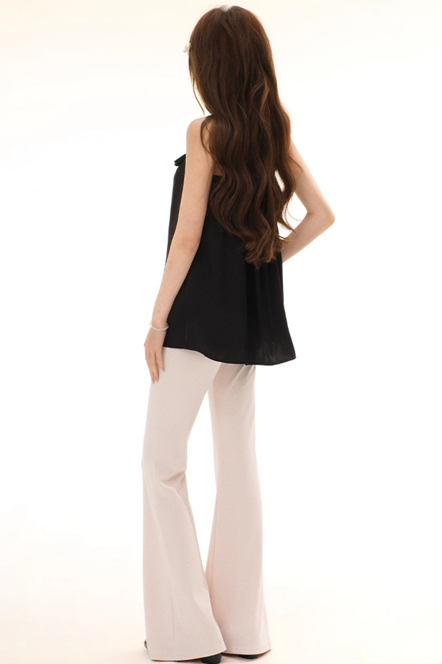 Satin Bowknot Camisole Set-Up