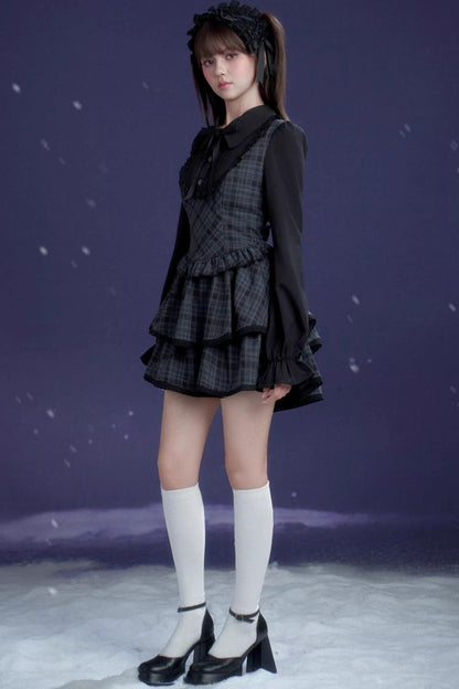 Plaid Lolita Winter Dress