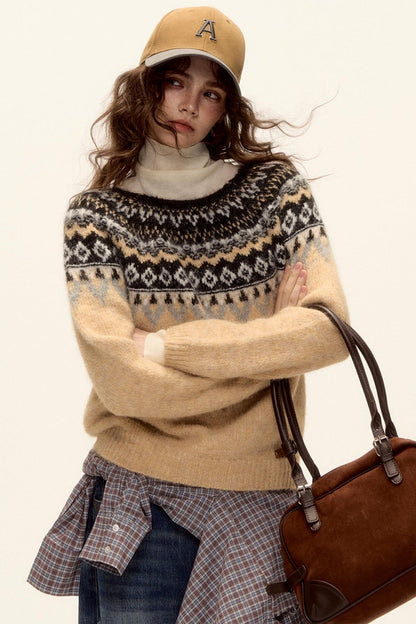 Retro Color-Blocked Baseball Cap