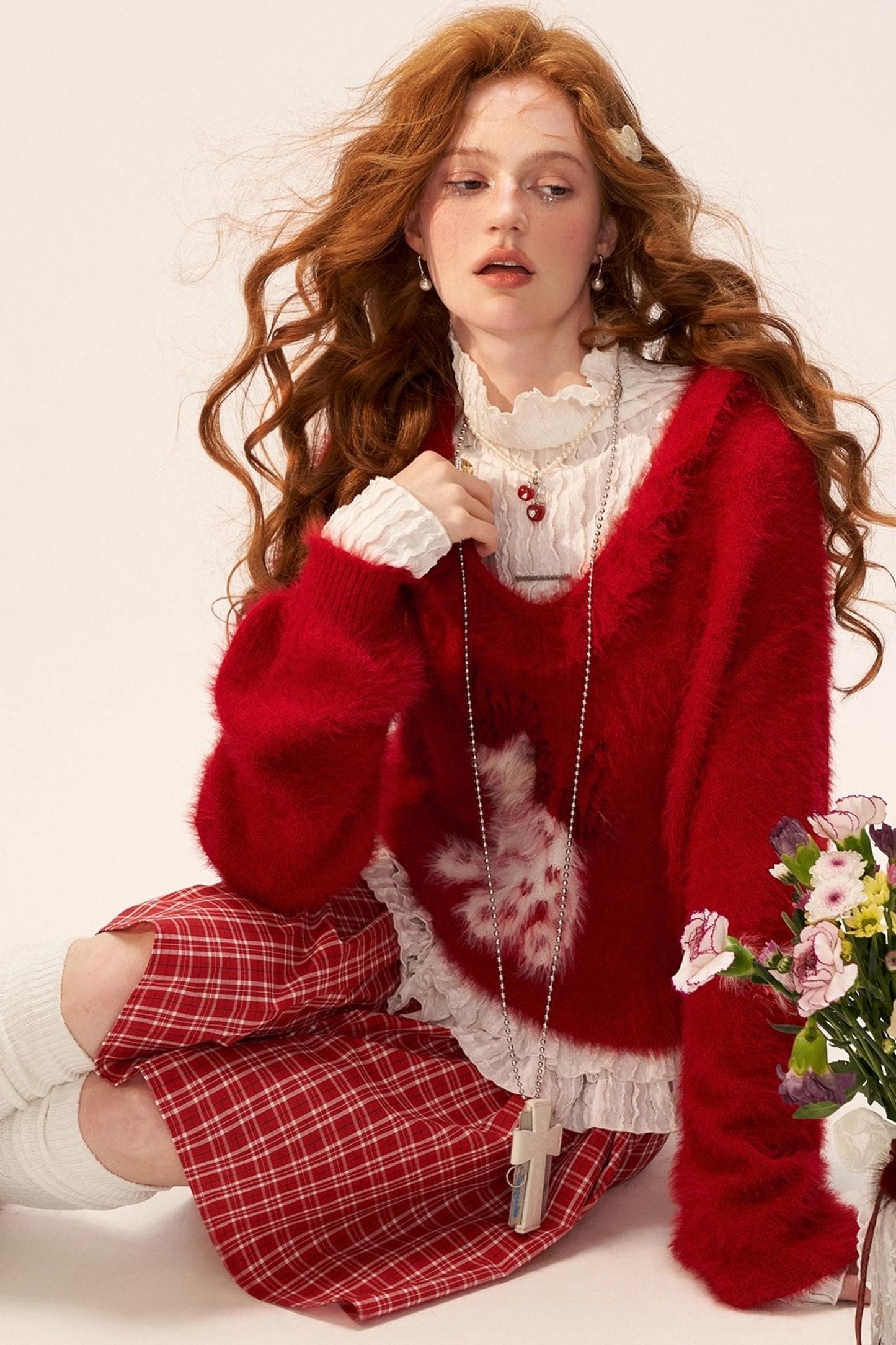 Heart Pony Knit Sweater