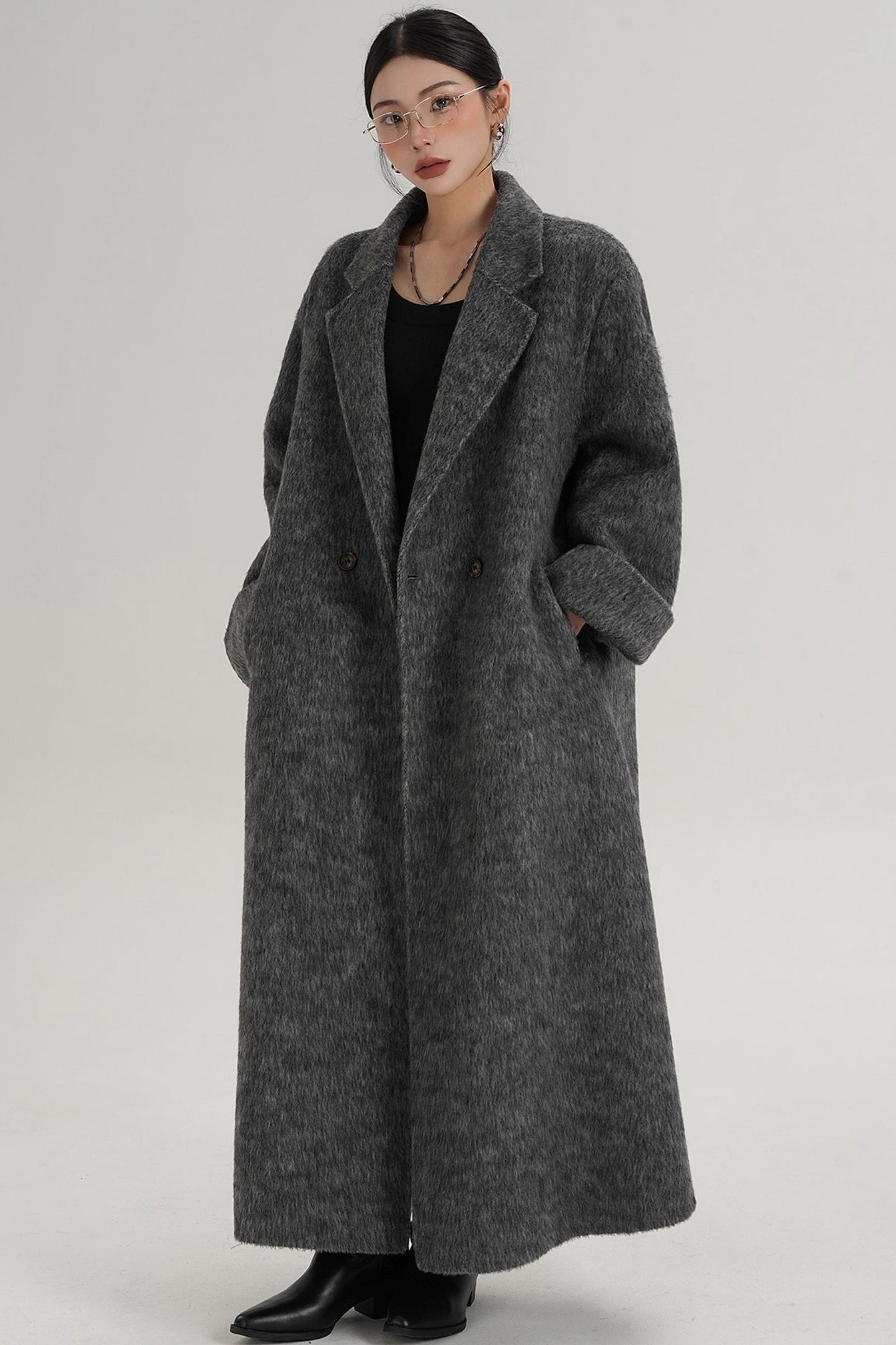 Elegant Double-Sided Wool Coat
