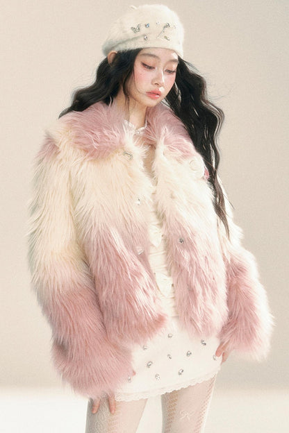 Korean Eco-Friendly Fur Coat