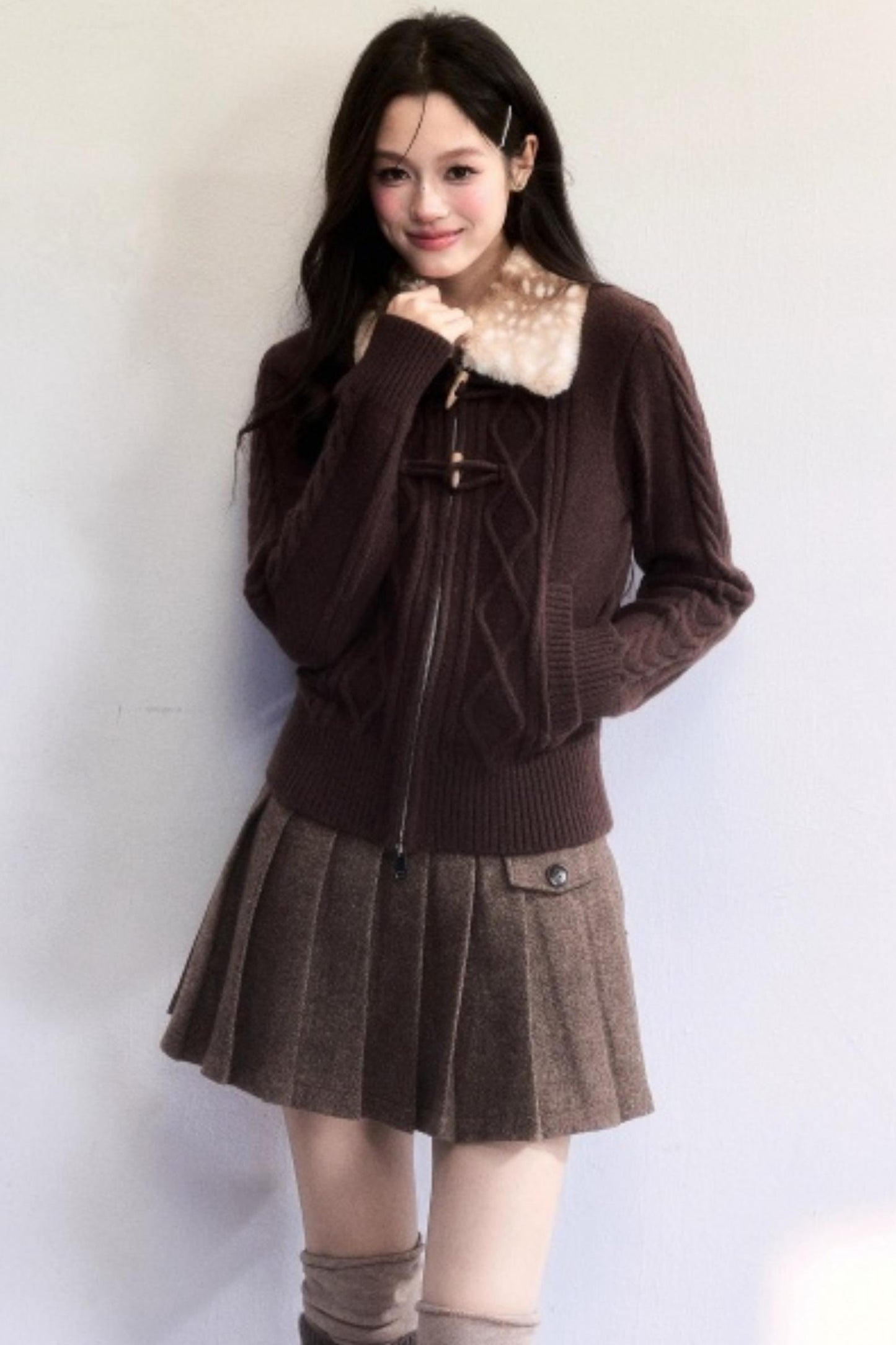 Little Deer Vintage Knit Sweater