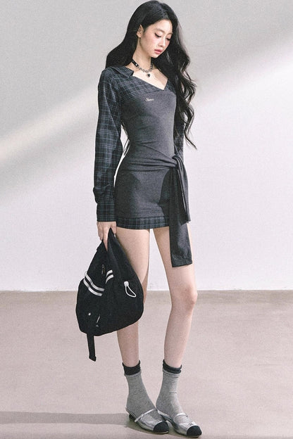 V-Neck Slimming Dress