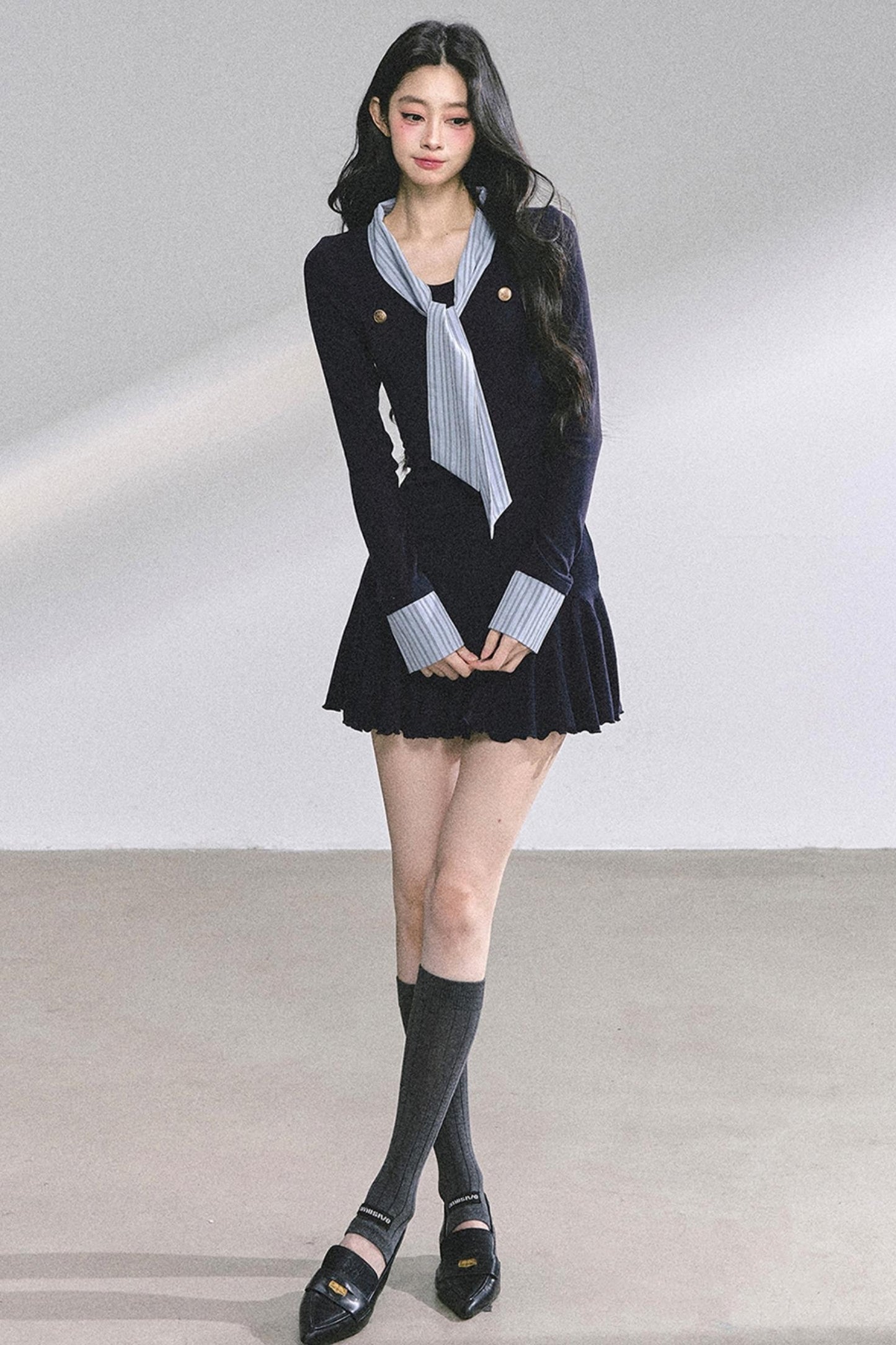 American Autumn Waist Slimming Dress