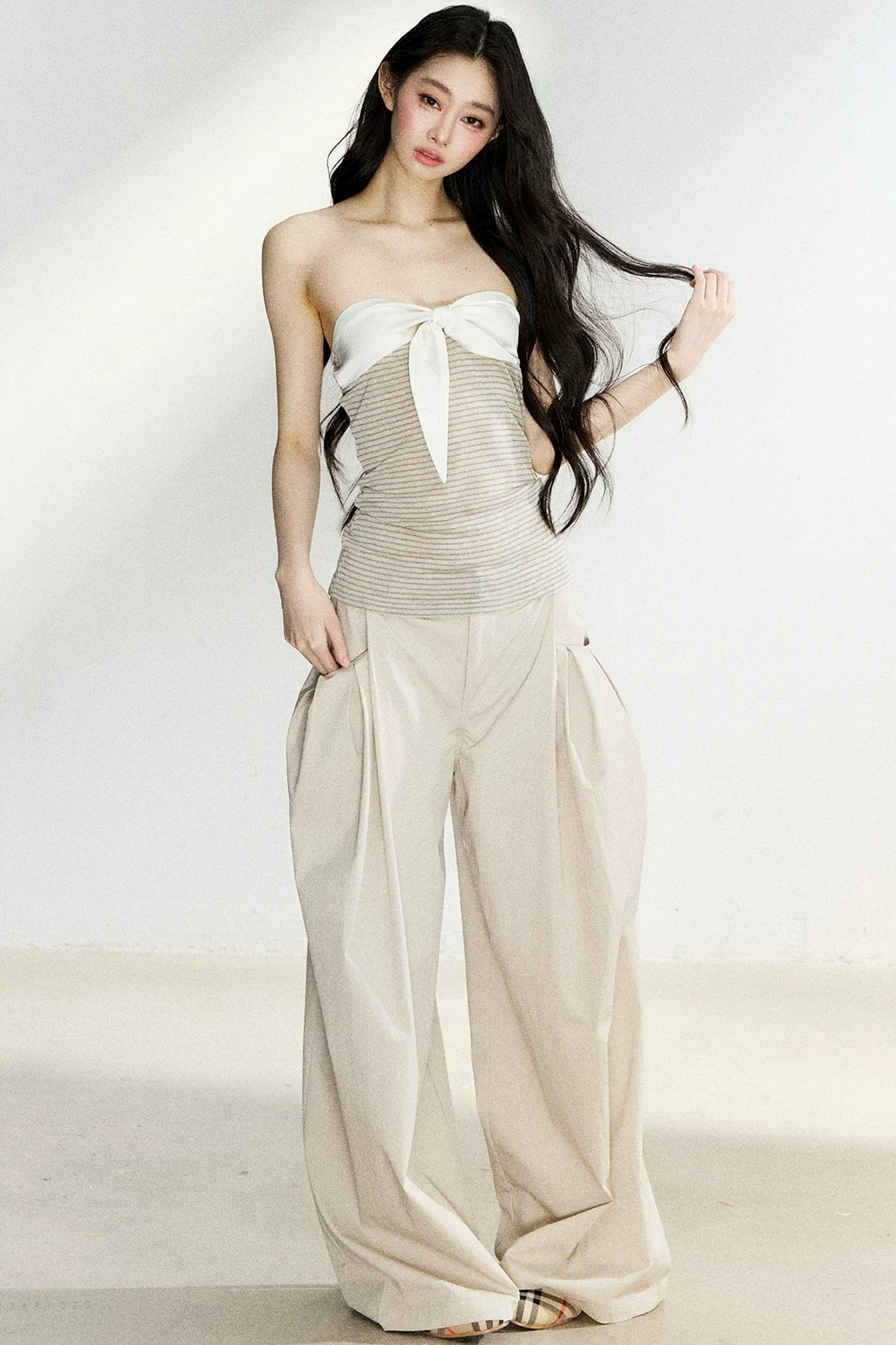 Summer High-Waisted Wide-Leg Pants